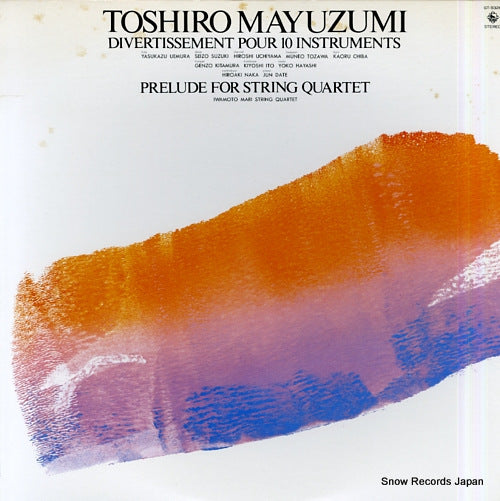 V/A toshiro mayuzumi; divertissement pour 10 instruments GT-9326