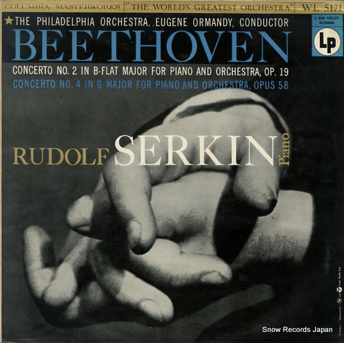 SERKIN, RUDOLF beethoven; concerto no.2 & no.4 WL5171