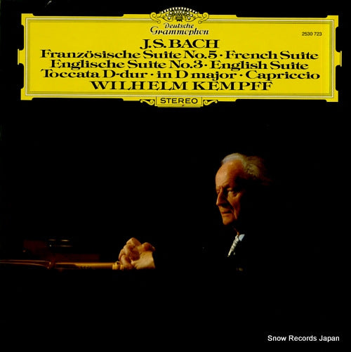 KEMPFF, WILHELM bach; french suite, english suite 2530723