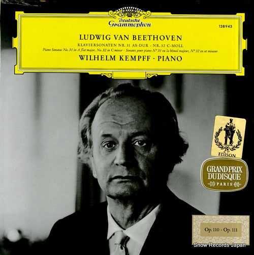 KEMPFF, WILHELM beethoven; piano sonatas no.31 & 32 138945