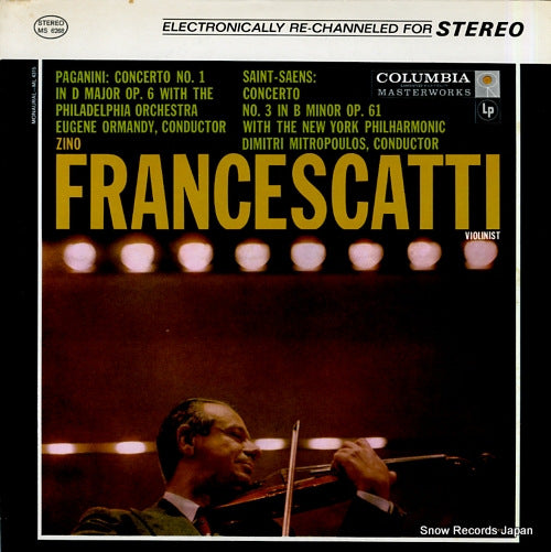 FRANCESCATTI, ZINO paganini; concerto no.1 in d major op.6 MS6268