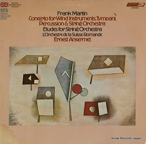 ANSERMET, ERNEST martin; concerto for wind instruments, tympani, percussion & string orchestra STS15270