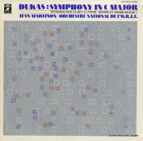 MARTINON, JEAN dukas; symphony in c major EAC-80243