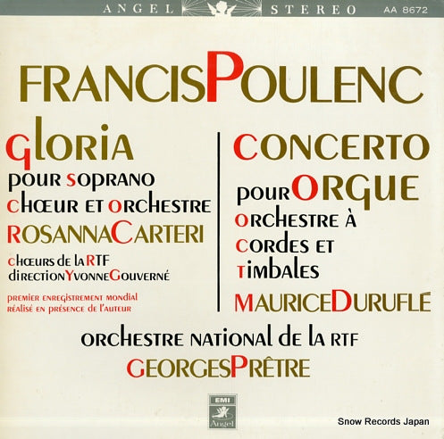 PRETRE, GEORGES poulenc; gloria/concerto pour orgue AA8672
