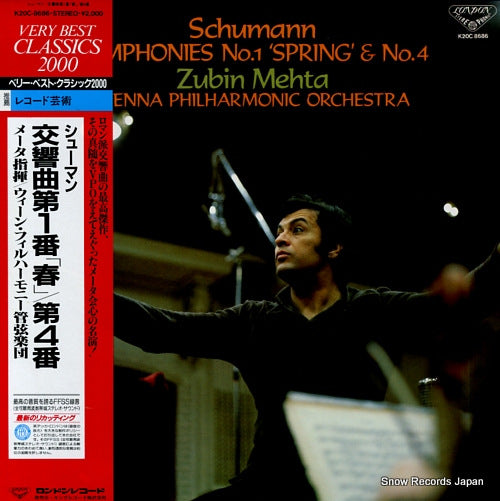 MEHTA, ZUBIN schumann; symphony no.1 "spring" & no.4 K20C-8686