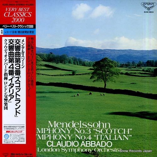 ABBADO, CLAUDIO mendelssohn; symphony no.3 "scotch" & 4 "italian" K20C-8655