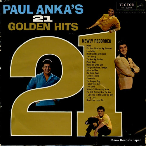 ANKA, PAUL paul anka's 21 golden hits RA-5249