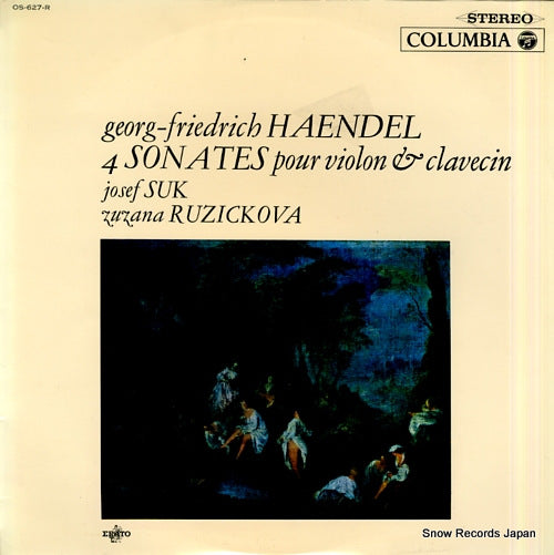 SUK, JOSEF haendel; 4 sonates pour violon & clavecin OS-627-R