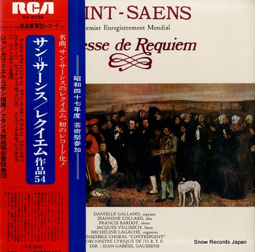 GAUSSENS, JEAN-GABRIEL saint-saens; messe de requiem SX-2038