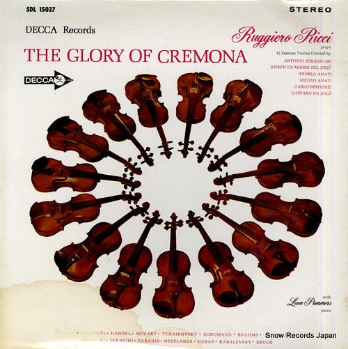 RICCI, RUGGIERO the glory of cremona SDL15037