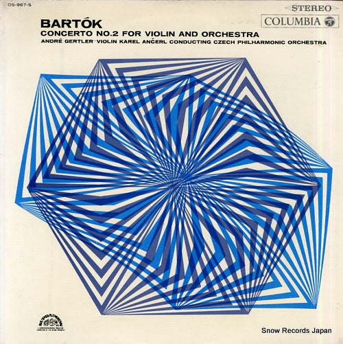 GERTLER, ANDRE bartok; concerto no.2 for violin and orchestra OS-967-S