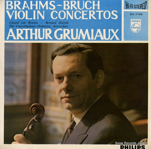 GRUMIAUX, ARTHUR brahms / bruch; violin concertos SFL-7726