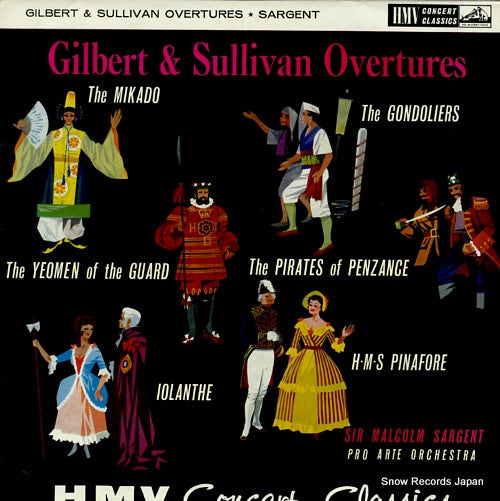 SARGENT, MALCOM gilbert & sullivan overtures XLP20003