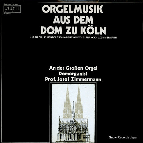 ZIMMERMANN, JOSEF orgelmusik aus dem dom zu koln LAD91.504