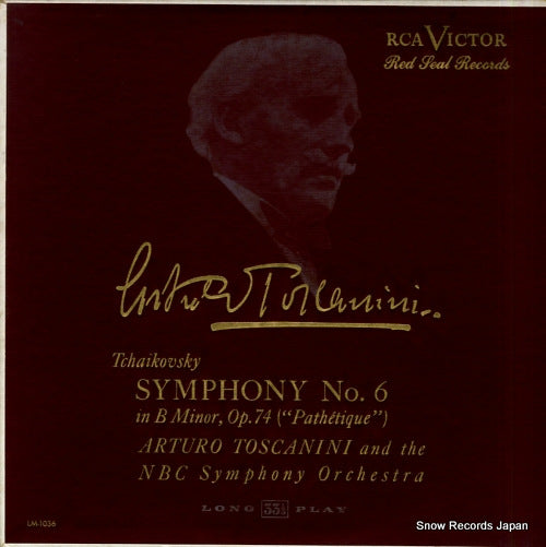 TOSCANINI, ARTURO tchaikovsky; symphony no.6 "pathetique" LM1036