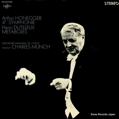 MUNCH, CHARLES honegger; 4e symphonie OS-2073-RE