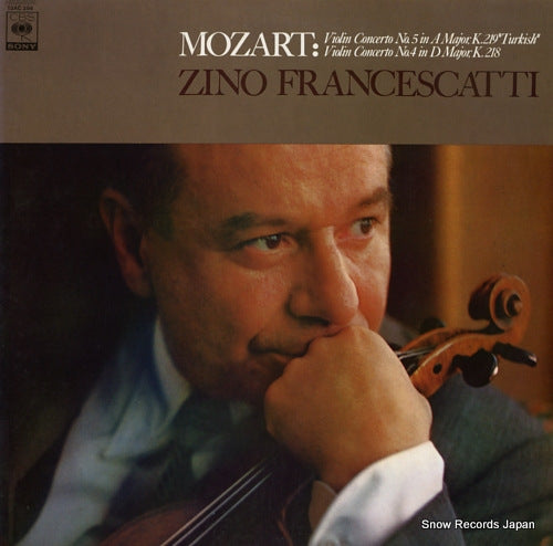 FRANCESCATTI, ZINO mozart; violin concerto no.5 "turkish" & no.4 13AC396