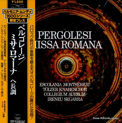 QUARTETT COLLEGIUM AUREUM pergolesi; missa romana ULS-3207-H