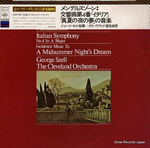 SZELL, GEORGE mendelssohn; italian symphony no.4 in a major 13AC445