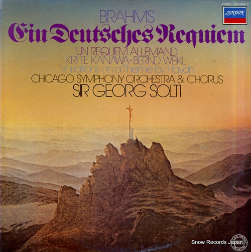 SOLTI, GEORG brahms; ein deutsches requiem L50C-8040/1