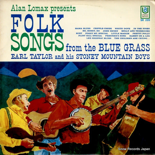 TAYLOR, EARL alan lomax presents folk songs from the blue grass SR209