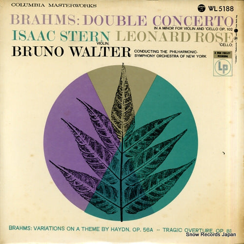 STERN, ISAAC, AND LEONARD ROSE brahms; double concerto WL5188