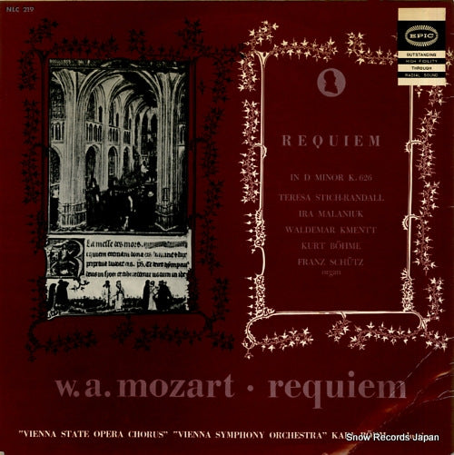 BOHM, KARL mozart; requiem in d minor NLC219