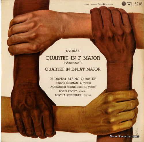 BUDAPEST STRING QUARTET, THE dvorak; quartet in f major "america", e-flat major WL5218