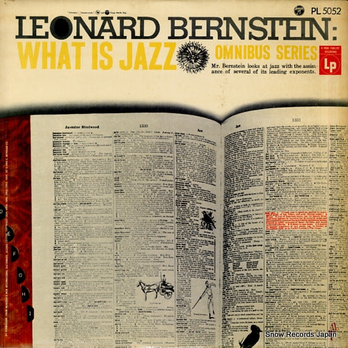 BERNSTEIN, LEONARD what is jazz PL5052