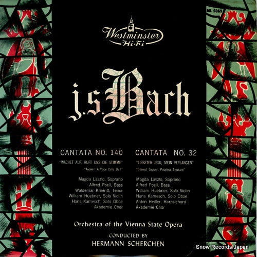 SCHERCHEN, HERMANN bach; cantata no.140 & no.32 ML-5069