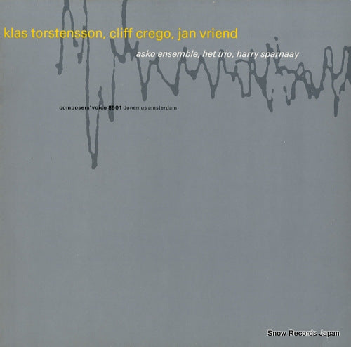 ASKO ENSEMBLE klas torstenson, cliff crego, jan vriend CV8501