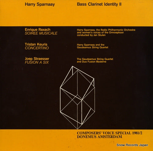 SPARNAAY, HARRY bass clarinet identity 2 CVS1981/2
