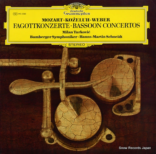 TURKOVIC, MILAN mozart, kozeluh, weber; bassoon concertos MG2385
