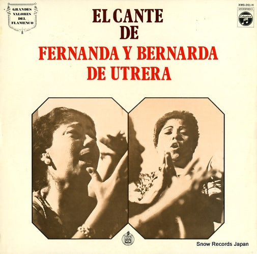 DE UTRERA, FERNANDA AND BERNARDA el cante de fernanda y bernarda de utrera XMS-201-H