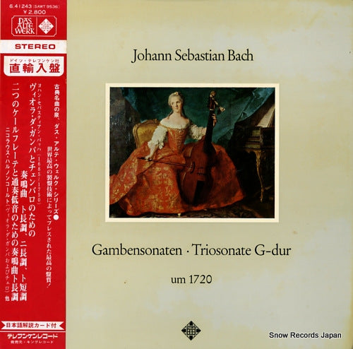 HARNONCOURT, NIKOLAUS bach; gambensonaten sonate g-dur 6.41243/SAWT9536