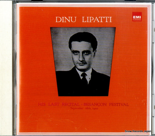 LIPATTI, DINU the last recital at besancon TOCE-14051