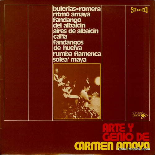 AMAYA, CARMEN arte y genio de carmen amaya S-21.222
