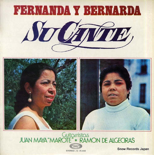 DE UTRERA, FERNANDA AND BERNARDA su cante S-21.442