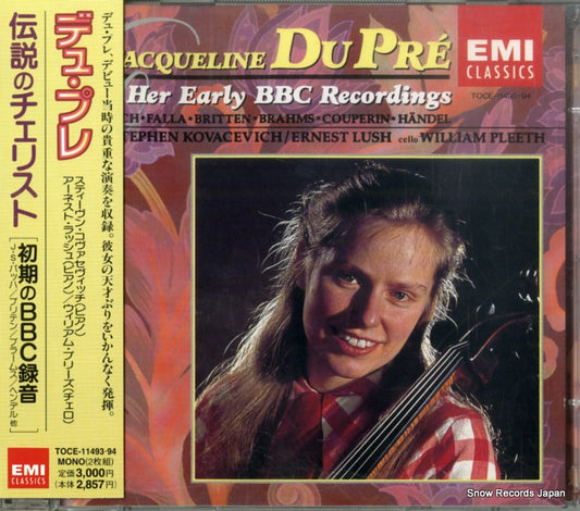 DU PRE, JACQUELINE her early bbc recordings TOCE-11493