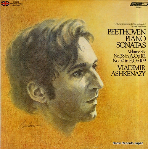 ASHKENAZY, VLADIMIR beethoven; piano sonatas volume six CS7029