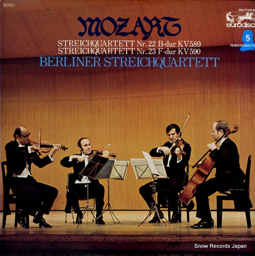 BERLINER STREICHQUARTETT mozart; streichquartett nr.22 & nr.23 OQ-7169-K