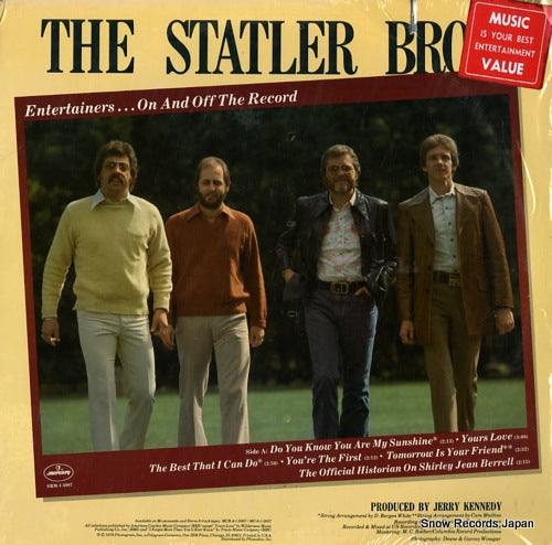 STATLER BROTHERS, THE entertainers...on and off the record SRM-1-5007