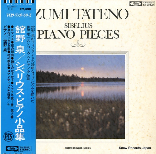 TATENO, IZUMI sibelius; piano pieces TA-72021