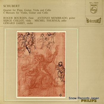 BOURDUN, ROGER schubert; quartet for flute, guitar, viola & violoncello SFL-7849
