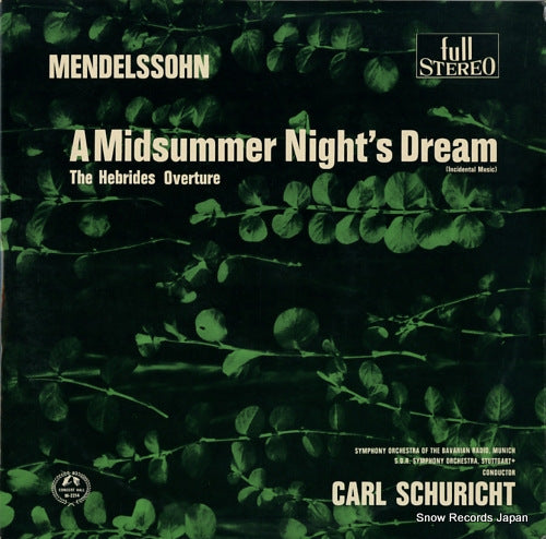 SCHURICHT, CARL mendelssohn; a midsummer night's dream SM-2214