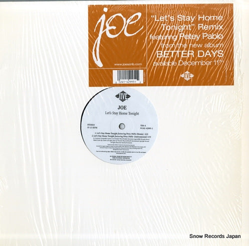 JOE let's stay home tonight 01241-42995-1