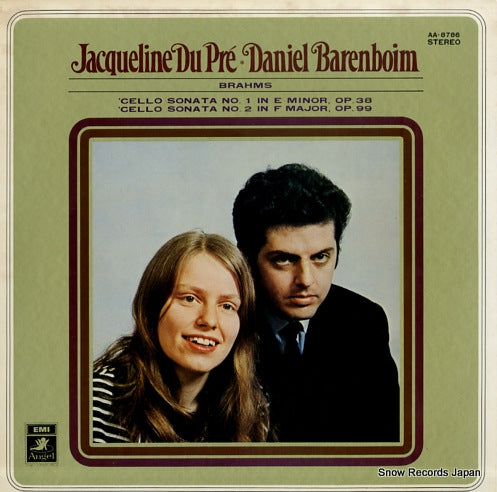DU PRE, JACQUELINE,AND DANIEL BARENBOIM brahms; cello sonata no.1/no.2 AA-8786