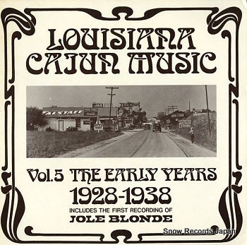 V/A louisiana cajun music vol.5 the early years 1928-1938 OT114