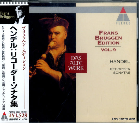BRUGGEN, FRANS handel; recorder sonatas WPCS-6201