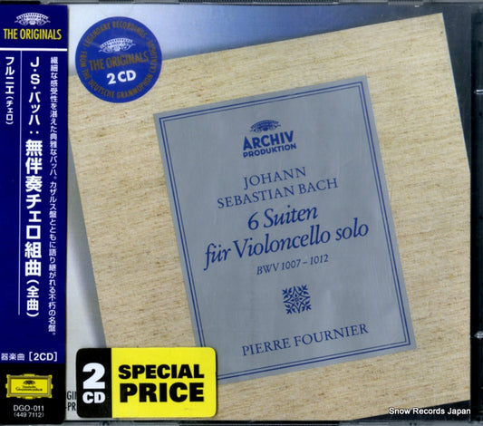 FOURNIER, PIERRE bach; 6 suiten fur violoncello solo DGO-011 / 449711-2